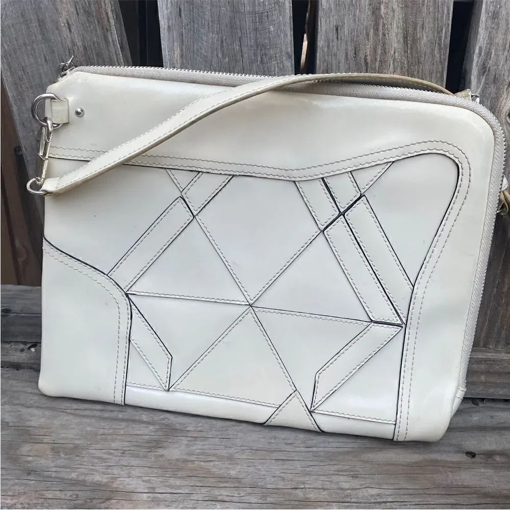 3.1 Philllip Lim Axial Patchwork Zip Clutch - Picture 5 of 12